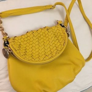 Deux Lux Yellow Small Cross-Body Messenger Bag